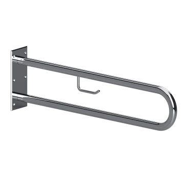 HELP: Podpěrné madlo ve tvaru U s držákem TP 850 mm, nerez, lesk, bez krytky (301907321)