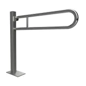 HELP: Sklopný úchyt ve tvaru U ukotvený do země, 813 mm, nerez, lesk, s krytkou (301507601)