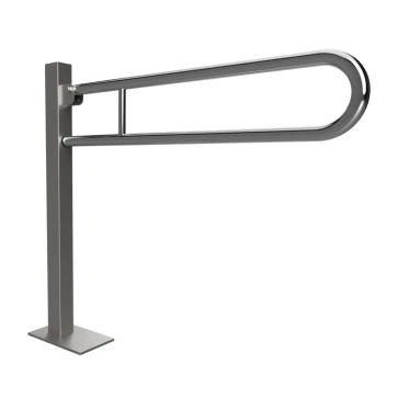 HELP: Sklopný úchyt ve tvaru U ukotvený do země, 850 mm, nerez, lesk, s krytkou (301507321)
