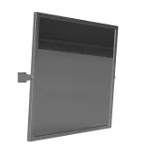 HELP: Výklopné zrcadlo, 600 x 600 mm, nerez, mat (301401042)