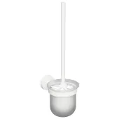 WHITE: WC štětka na pověšení, sklo (104113014)