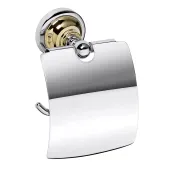 RETRO gold-chrom: Držák toaletního papíru s krytem (144212018)