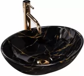 REA - UMYVADLO NA DESKU SOFIA BLACK MARBLE REA-U5611