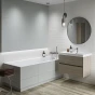 CERSANIT - Nástěnná vanová baterie CREA, páková, chrom S951-304