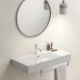 GSI - KUBE X keramické umyvadlo 100x47cm, s odkládacími plochami, bílá ExtraGlaze 9451111