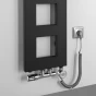 SAPHO - BLOCK otopné těleso 280x1750 černá mat IR182