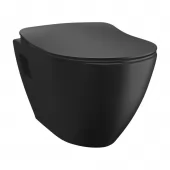 SAPHO - PAULA závěsná WC mísa, 35,5x50cm, černá mat TP325-51SM