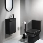 SAPHO - LARA WC kombi, spodní/zadní odpad, černá mat LR360