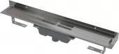 Podlahový žlab WALL LOW pro plný rošt a s pevným límcem ke stěně (APZ1116-550)