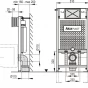Sádromodul WC modul, stavební výška 1 m (AM101/1000)