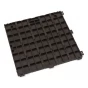 Hnědá gumová terasová dlažba FLOMA Cosmopolitan - 30,5 x 30,5 x 1,5 cm
