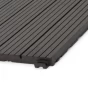 Hnědá gumová terasová dlažba FLOMA Cosmopolitan - 30,5 x 30,5 x 1,5 cm