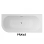 Asymetrická vana AVITA SLIM+ (VANAVIT18SLIMPP+OLVPINOZSTELWD)