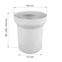 WC připojovací kus přímý, DN 100/D 110, 150 mm (PR7086C (58201010000))
