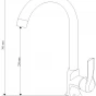 MEXEN - Sabre černá dřezová baterie 72190-70