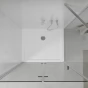 MEXEN/S - Sprchový kout zalamovací Lima 80x90, sklo čiré, chrom + vanička 856-080-090-00-00-4010