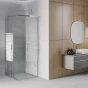 MEXEN - Rio sprchový kout čtverec 90x90 cm proužky, chrom 860-090-090-01-20