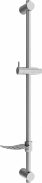 MEXEN - DF Posuvný držák sprchy s mýdlenkou, 80 cm, grafit 79382-66
