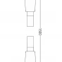 MEXEN - Sprchová hadice 150 cm, bílá 79450-20