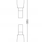 MEXEN - Sprchová hadice 150 cm, zlatý 79450-50