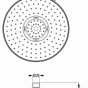 MEXEN - D-05 hlavová sprcha 22 cm bílá 79705-20