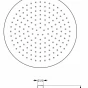 MEXEN - Slim déšt 30 cm černá 79230-70