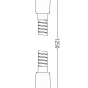MEXEN - Sprchová hadice 125 cm, černá 79435-70