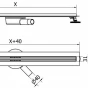 MEXEN - Flat 360 Slim podlahový žlab 90 cm otočný zlato 1541090