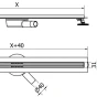 MEXEN - Flat 360 Slim žlab otočný 100 cm růžové zlato 1641100