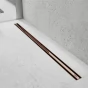 MEXEN - Flat 360 Slim žlab otočný 120 cm růžové zlato 1641120