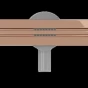 MEXEN - Flat 360 Slim žlab otočný 120 cm růžové zlato 1641120