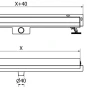 MEXEN - Flat Wall odtokový žlab 2v1 stěna 90 cm černá 1730090