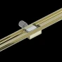 MEXEN - Flat odtokový žlab bez roštu 90 cm zlata 1515090