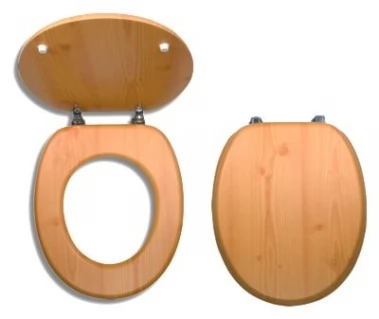 Sedátko dýhované borovice MDF (WC/BOROVICE)