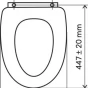 Sedátko dýhované jasan soft MDF (WC/SOFTJASAN)