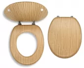 Sedátko dýhované bambus MDF (WC/BAMBUS)