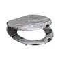 WC prkénko MDF Soft Close Grey Steel 80123