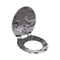 WC prkénko MDF Soft Close Grey Steel 80123
