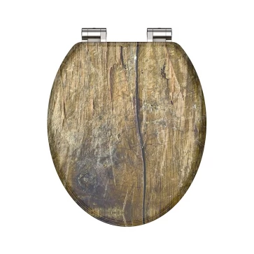 WC prkénko MDF Soft Close Solid Wood 80124