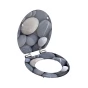 WC prkénko MDF Soft Close Grey Stones 80130