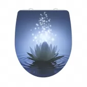 WC prkénko Duroplast Soft Close Water Lily High Gloss 82582