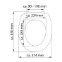 WC prkénko Duroplast Soft Close Water Lily High Gloss 82582