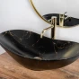 REA - Umyvadlo na desku Royal 60 Black Marble Mat REA-U7478