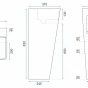 REA - Volně stojící umyvadlo Aris Marble 44x37,5 REA-U6906