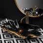 REA - Umyvadlo na desku Infinity Black Gold+zátka (perla) REA-U3402