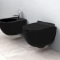 REA - Závěsný bidet Carlo Mini černá matná REA-C9901