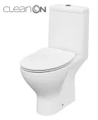 CERSANIT - WC KOMBI MODUO 43 cm 671  011 3/5 CLEAN ON, SEDÁTKO SLIM DUROPLAST-SOFT CLOSE K116-032
