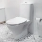 CERSANIT - WC KOMBI MODUO 43 cm 671  011 3/5 CLEAN ON, SEDÁTKO SLIM DUROPLAST-SOFT CLOSE K116-032