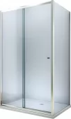 MEXEN/S - Apia Sprchový kout 130x100, transparent, chrom + vanička se sifonem 840-130-100-01-00-4010