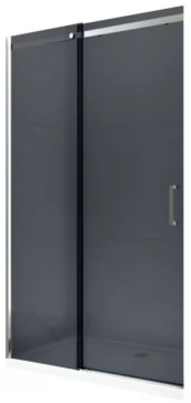 MEXEN - OMEGA posuvné dveře 130x190 cm 8 mm chrom, grey se sadou pro niku 825-130-000-01-40